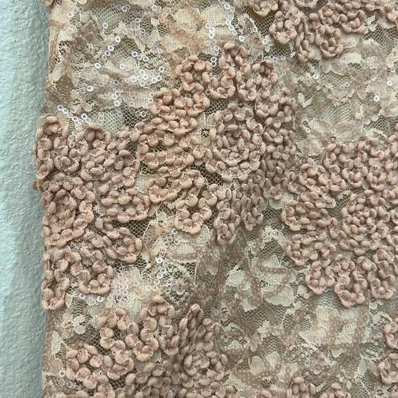 Elegant Lace Skirt in Peach - Picture 3 of 6